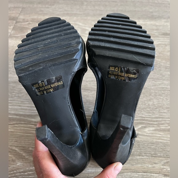 Black Open Toe Booties - Picture 5 of 5